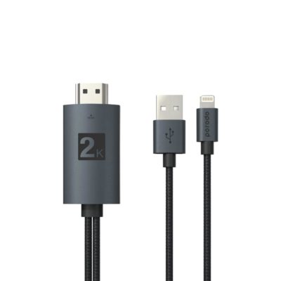 Porodo Câble Lightning HDMI Ultimate Avec Connexion USB